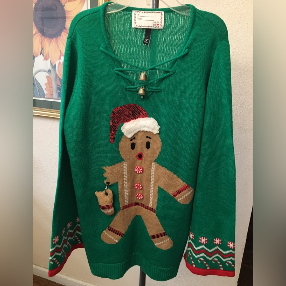 Ugly Christmas Gingerbread Sweater